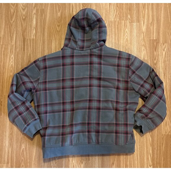 Denver Hayes Jacket T-Max Gray Plaid Hooded 2XL Heavyweight Sherpa Lining - Picture 2 of 8